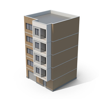 Brown Apartment Building PNG & PSD Images