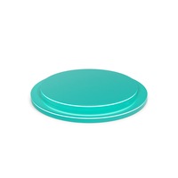 Turquoise Round Step Product Display Podium With Strip Lighting On Side Surfaces PNG & PSD Images