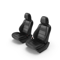 Black Front Car Seats PNG & PSD Images
