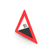 Austrian Sign Steep Hill Upwards PNG & PSD Images