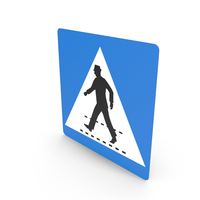 Austrian Sign Pedestrian Crossing PNG & PSD Images