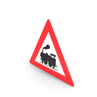 Austrian Sign Level Crossing Without Barriers PNG & PSD Images
