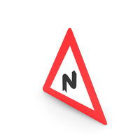 Austrian Sign Dangerous Curves, First To Right PNG & PSD Images