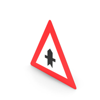 Austrian Sign Crossroad With Minor Priority Road PNG & PSD Images