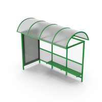 Bus Stop Station Green PNG & PSD Images