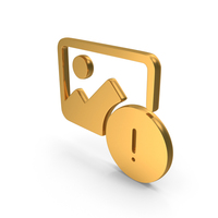 Gallery Icon Gold PNG & PSD Images
