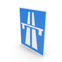 Austrian Sign Beginning Of Motorway PNG & PSD Images