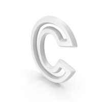 Letter M1F Outline C White PNG & PSD Images
