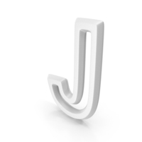 Letter M1F Outline J White PNG & PSD Images