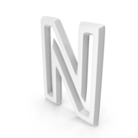 Letter M1F Outline N White PNG & PSD Images