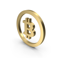 BITCOIN ICON GOLD PNG & PSD Images
