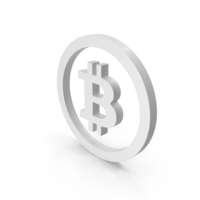 BITCOIN ICON WHITE PNG & PSD Images