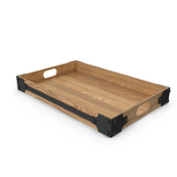 Rustic Wooden Tray PNG & PSD Images