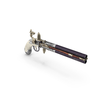 English Deluxe Flintlock Pistol PNG & PSD Images