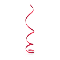 Red Curly Ribbon PNG & PSD Images