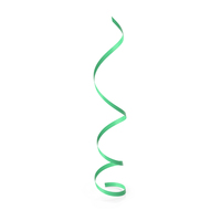 Green Curly Ribbon PNG & PSD Images