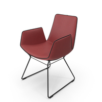 Red Freifrau Amelie Armchair PNG & PSD Images