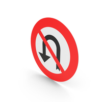 Belgian U Turn Forbidden Sign PNG & PSD Images
