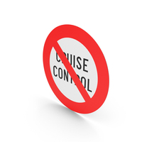 Belgian Use Of Cruise Control Forbidden Sign PNG & PSD Images