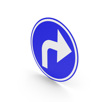 Belgian Turn Right Sign PNG & PSD Images
