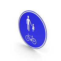 Belgian Shared Pedestrian And Cycle Path Sign PNG & PSD Images