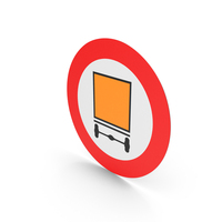 Belgian Sign No Vehicles Carrying Dangerous Goods PNG & PSD Images