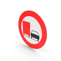 Belgian No Overtaking By Heavy Goods Vehicles Sign PNG & PSD Images