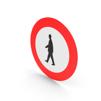 Belgian Sign No Entry For Pedestrians PNG & PSD Images
