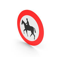 Belgian No Entry For Horse Riders Sign PNG & PSD Images