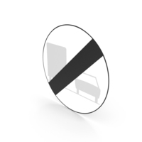 Belgian End Of No Overtaking By Truck Sign PNG & PSD Images