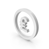 White Italian Lira Icon PNG & PSD Images