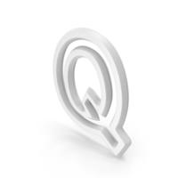 White Outline Letter Q PNG & PSD Images