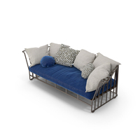 Roberti Hamptons Graphics Sofa PNG & PSD Images