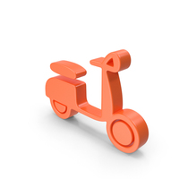 Orange Scooter Icon PNG & PSD Images
