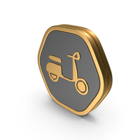 Hexagonal Scooter Icon PNG & PSD Images