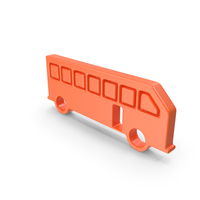 Orange Bus Icon PNG & PSD Images