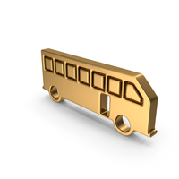 Gold Bus Icon PNG & PSD Images