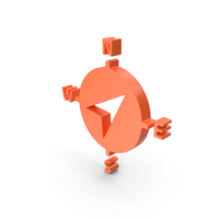 Orange Compass Icon PNG & PSD Images