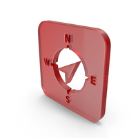 Glass Compass Square Icon PNG & PSD Images
