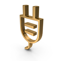 Gold Plug Outline Icon PNG & PSD Images