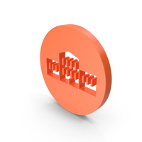 Orange Round Building Icon PNG & PSD Images