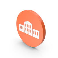 Orange & White Round Building Icon PNG & PSD Images