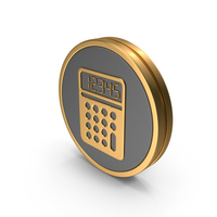 Round Calculator Icon PNG & PSD Images