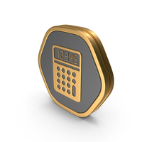 Hexagonal Calculator Icon PNG & PSD Images