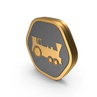 Hexagonal Train Icon PNG & PSD Images
