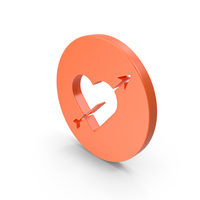 Heart With Arrow Icon PNG & PSD Images