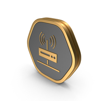 Hexagonal Wireless Network Icon PNG & PSD Images