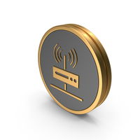 Round Wireless Network Icon PNG & PSD Images