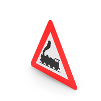 Belgian Sign Ungated Railroad Crossing Ahead PNG & PSD Images