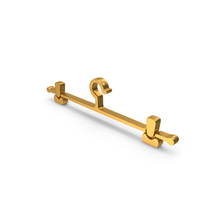 Gold Cloth Hanger Icon PNG & PSD Images